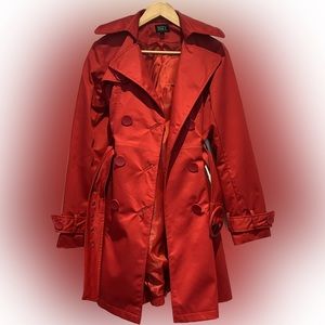 Ladies Red Trench coat